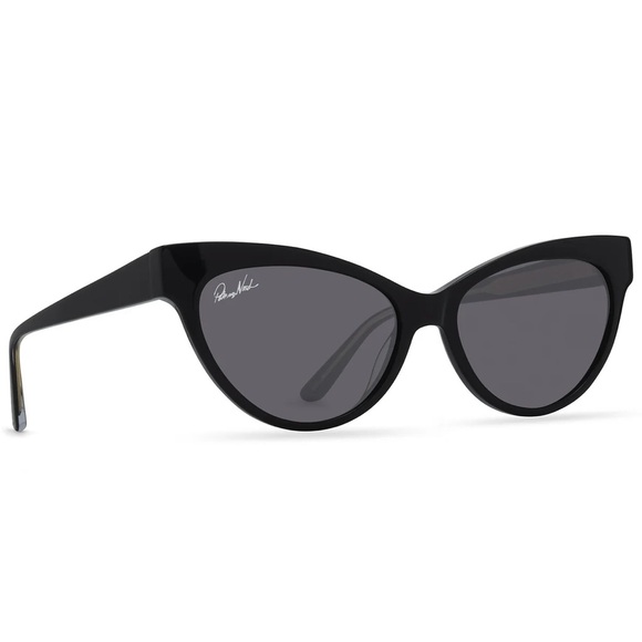 DIFF Patricia Nash Sunglasses Kelly Black Frame Grey Lens Cateye Retro NWT - Picture 3 of 10